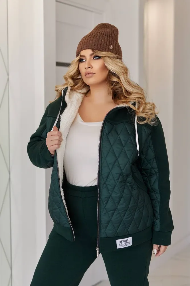 Костюм с мехом УК-1606-4 Fabrika