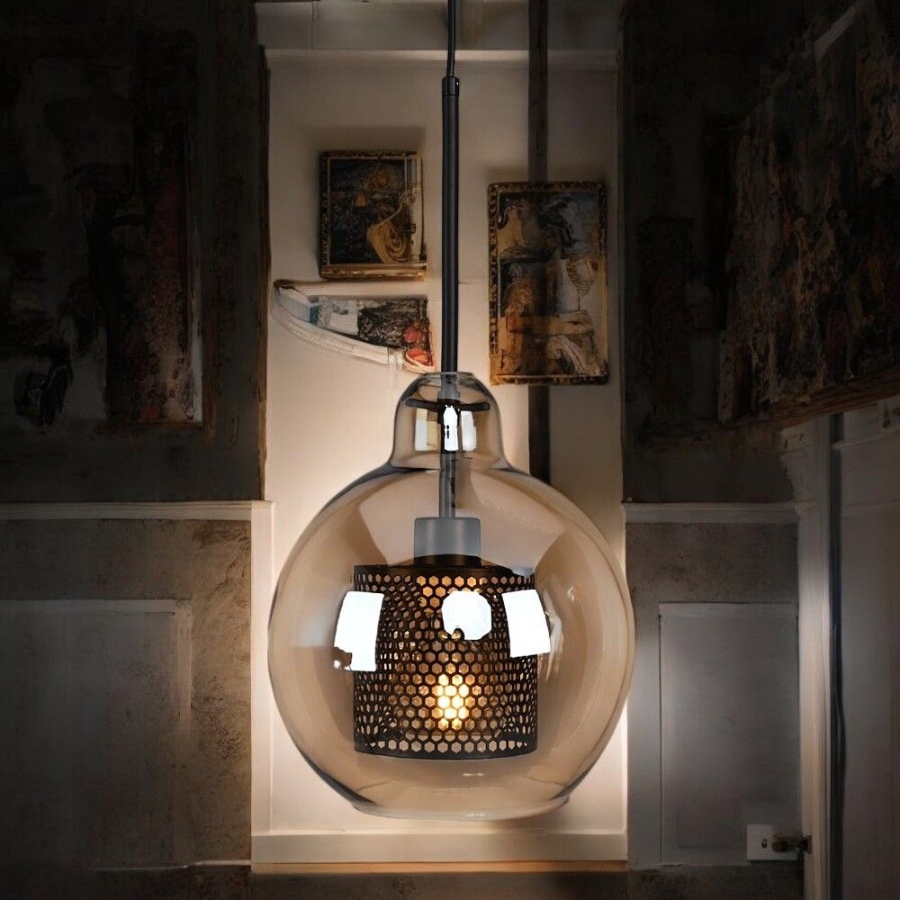 Подвесной светильник CATCH AMBER Pear S D25