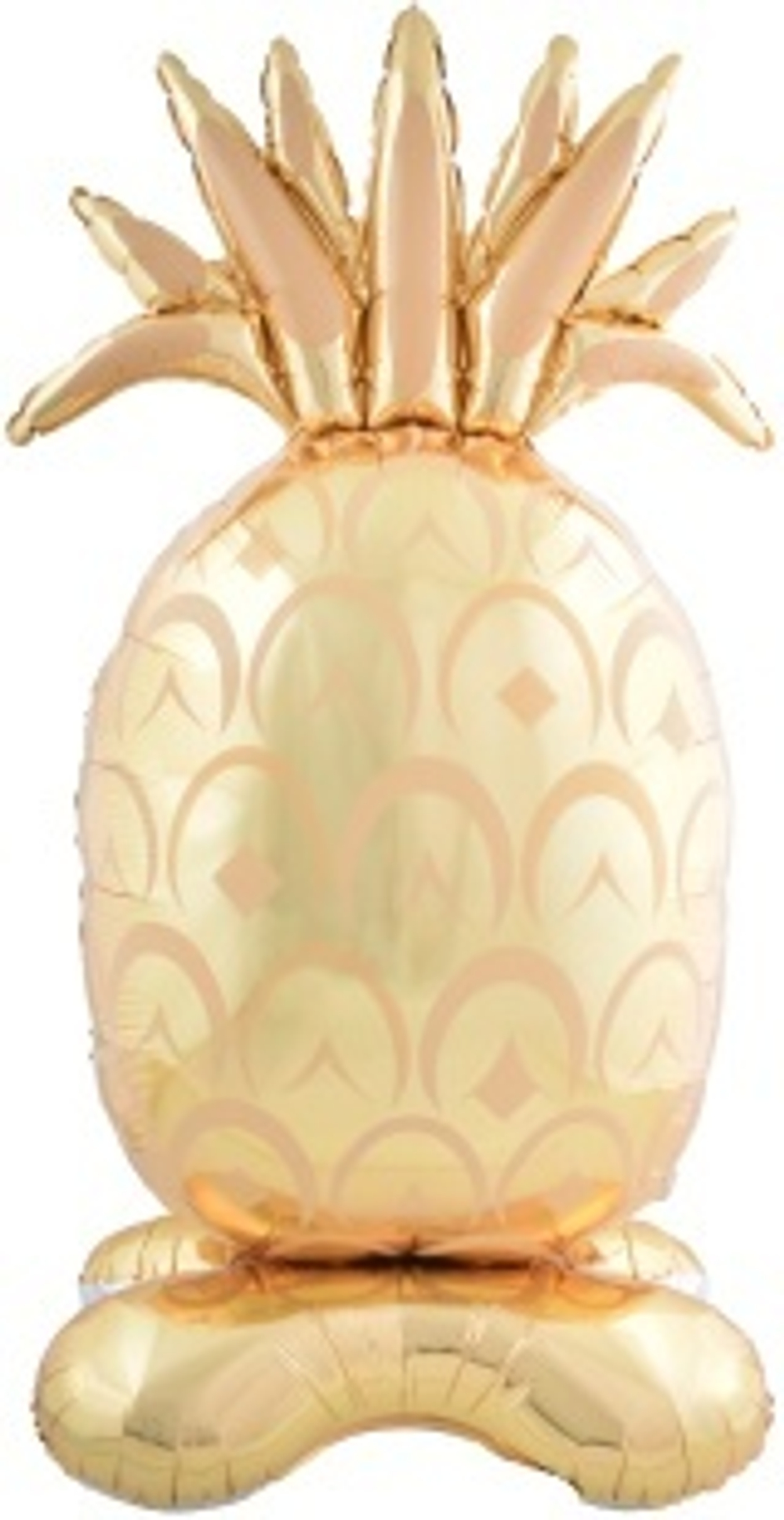 К Фигура 3D на подставке Ананас Золото 59''/145 см