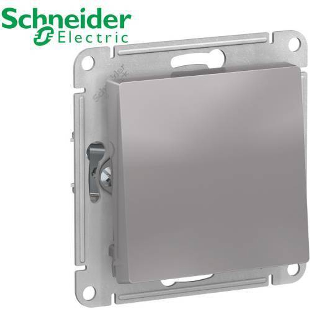 Переключатель 1-кл (алюминий) AtlasDesign Schneider ATN000361