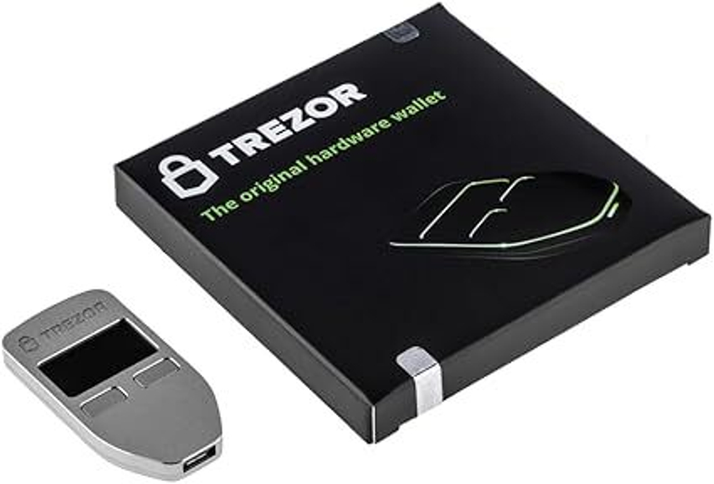 Trezor Model One — Limited Aluminum Edition Оригинальный аппаратный криптокошелек. Безопасность Bitcoin, хранение и управление тысячами монет и токенов. Быстрая и простая настройка (металлик)