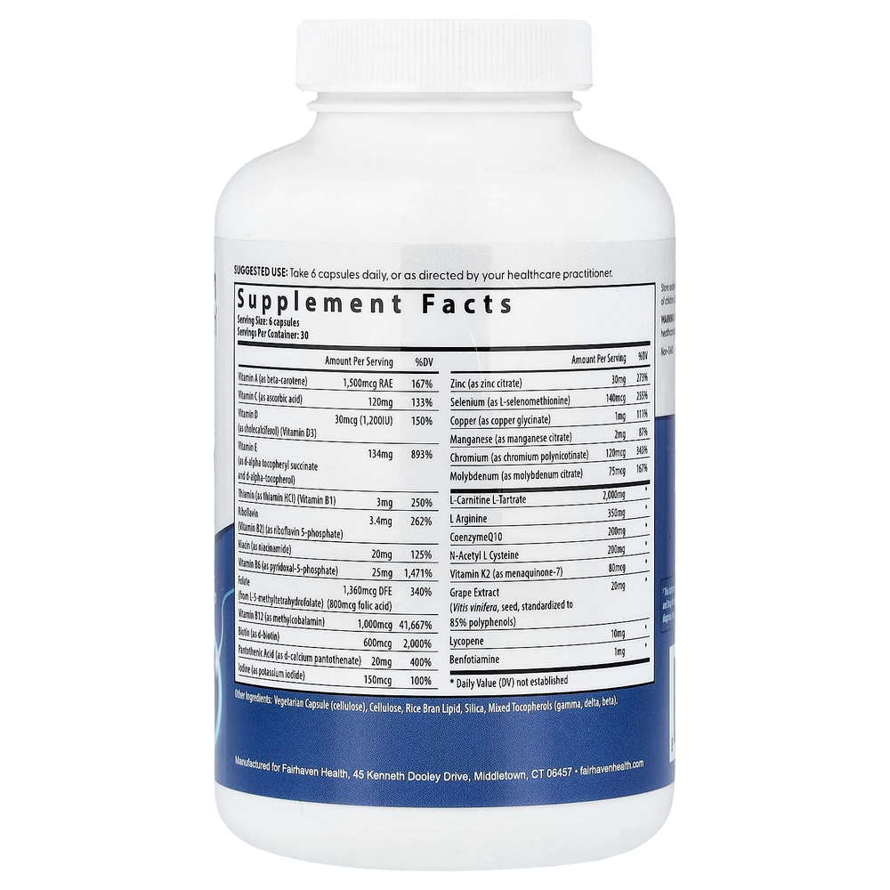 Fairhaven Health, FH Pro®, мультивитамины для поддержки фертильности, для мужчин, 180 капсул