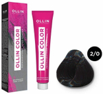 OLLIN COLOR 2/0 черный 60мл Перманентная крем-краска для волос