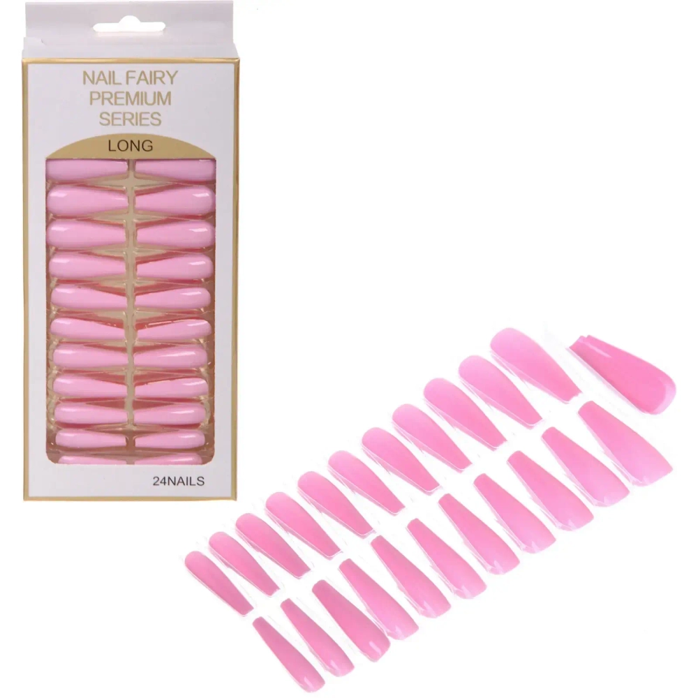 Ногти накладные на клеевых пластинах 24шт «ТЫПРЕКРАСНА!», цвет розовая лаванда, длина 3см