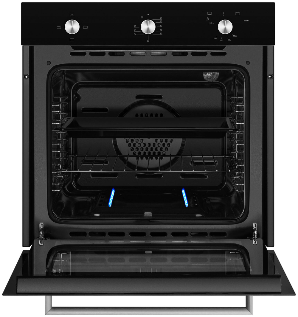 Газовый духовой шкаф Weissgauff WGO 706 Black Glass