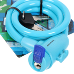 Замок велосипедный тросовый, Авангард, Техно, 1000 мм, аква ВС-Т10, 7324