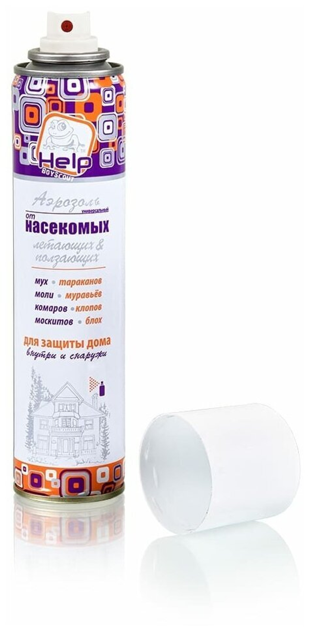 АЭРОЗОЛЬ УНИВЕРСАЛЬНЫЙ HELP ОТ НАСЕКОМЫХ 180МЛ 80222
