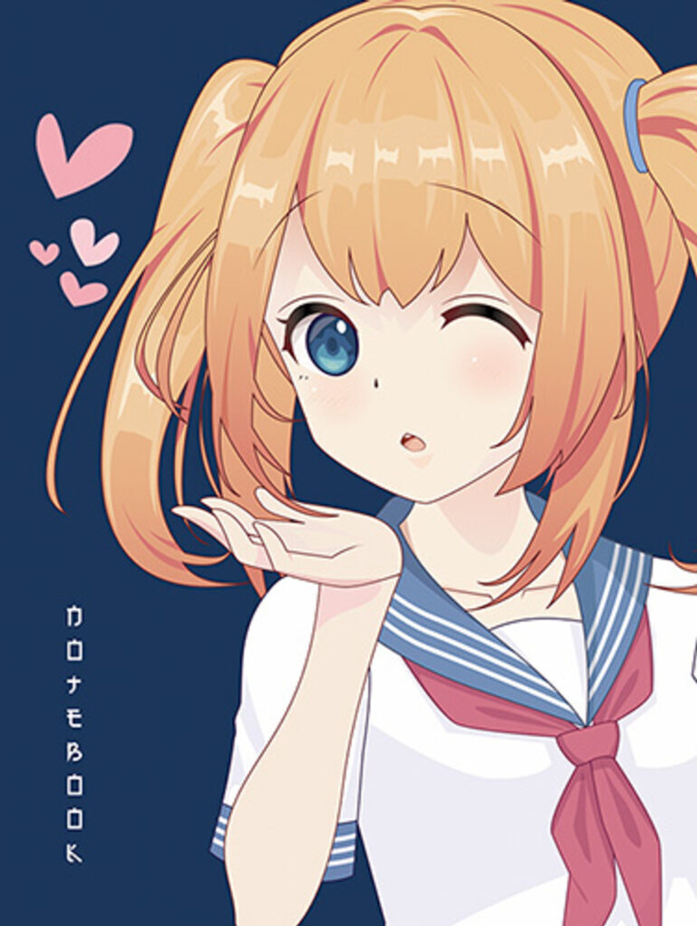 Блокнот А6 64л скоба "Аниме. Девочка" стилиз.блок, вырубка