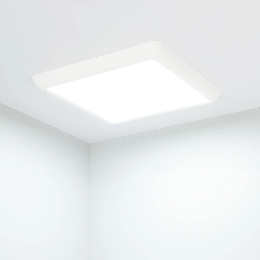 Светильник CL-FIOKK-S300x300-25W Day4000-MIX (WH, 120 deg, 230V) (Arlight, IP44 Пластик, 3 года) 034472