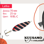 Блесна колебалка Kuusamo Latka 70/14 BLU/R-S