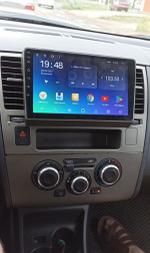 Магнитола для Nissan Tiida C11 2004-2013 (рамка серая) - CanBox 9-0960 Android 10, SIM-слот