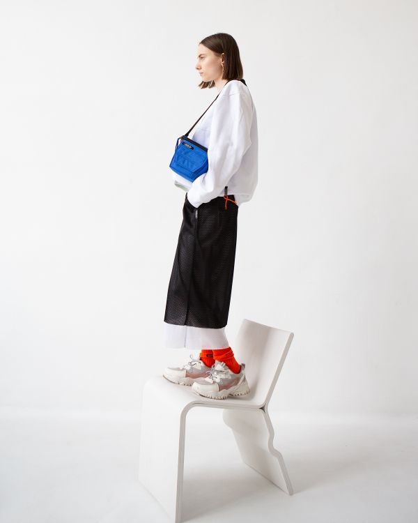 Сумка Foto через плечо Синяя - фото 4