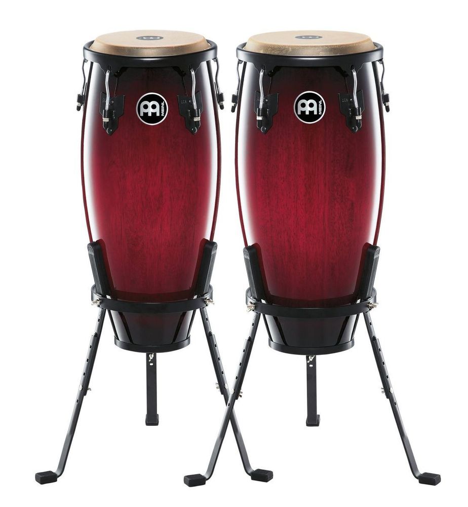 Headliner Conga Set Компл. Конго 10&quot;&amp;11&quot; Со Стойками, Дуб, Цвет Wine Red Burst (2 Meinl Hc555Wrb