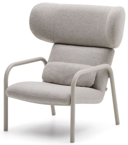 Кресло Inari бежевого цвета и стали с бежевой отделкой Испания La Forma