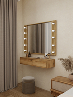 Тумба подвесная с перегородкой _Дуб