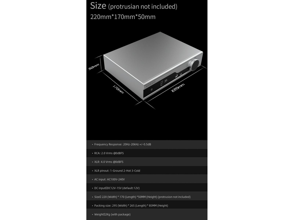 Цифро-аналоговый преобразователь Gustard Audalytic AH90