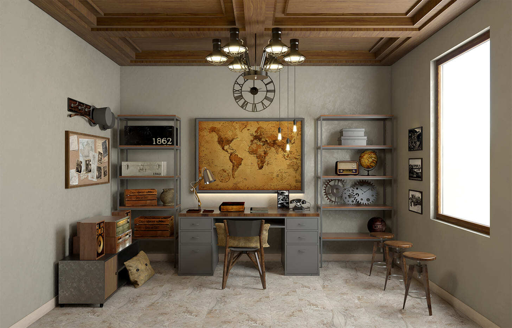 SPC StoneFloor Плитка Травертин Бежевый 234-1 НР