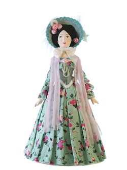 Кукла коллекционная Дама в светском костюме 19 века