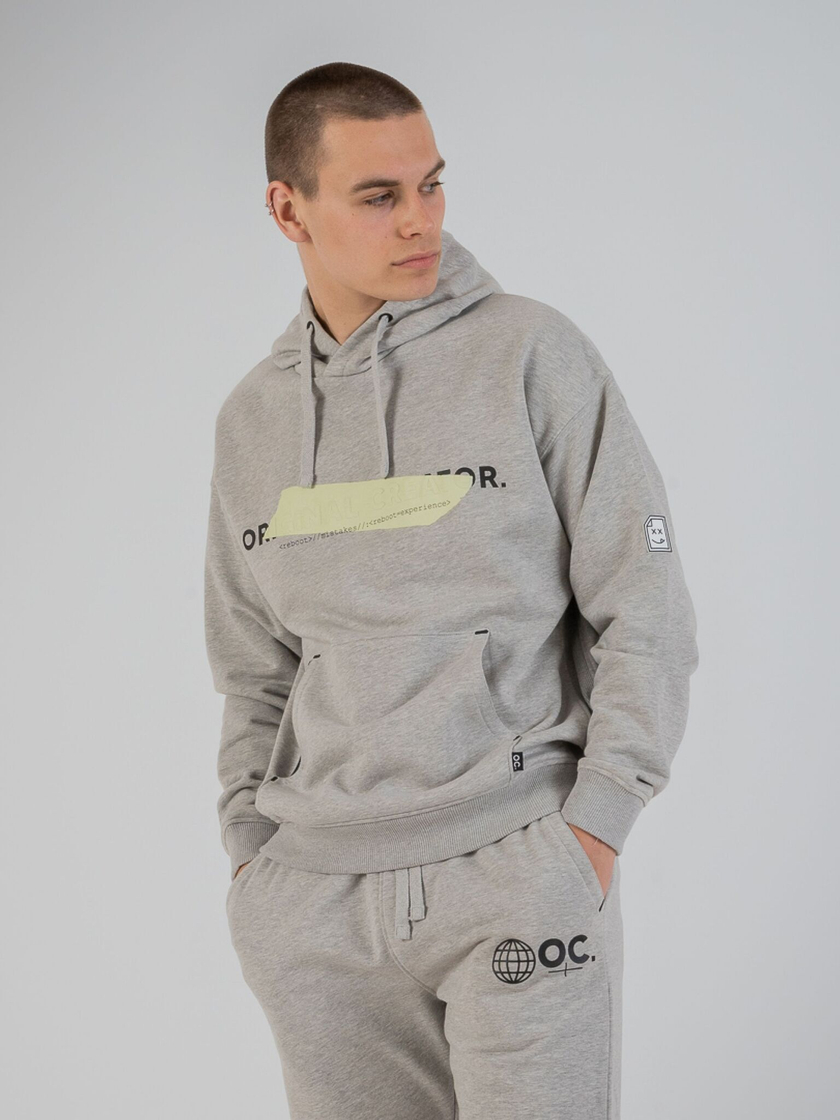 Худи мужское ORIGINAL CREATOR ERROR_404 HOODIE, Серый