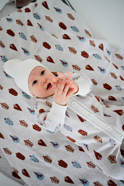 Комбинезон вязаный деревья