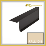 Планка торцевая для гибкой черепицы 100х20*65*10мм 0.45мм RALL 1015-светлая Слоновая кость 2м