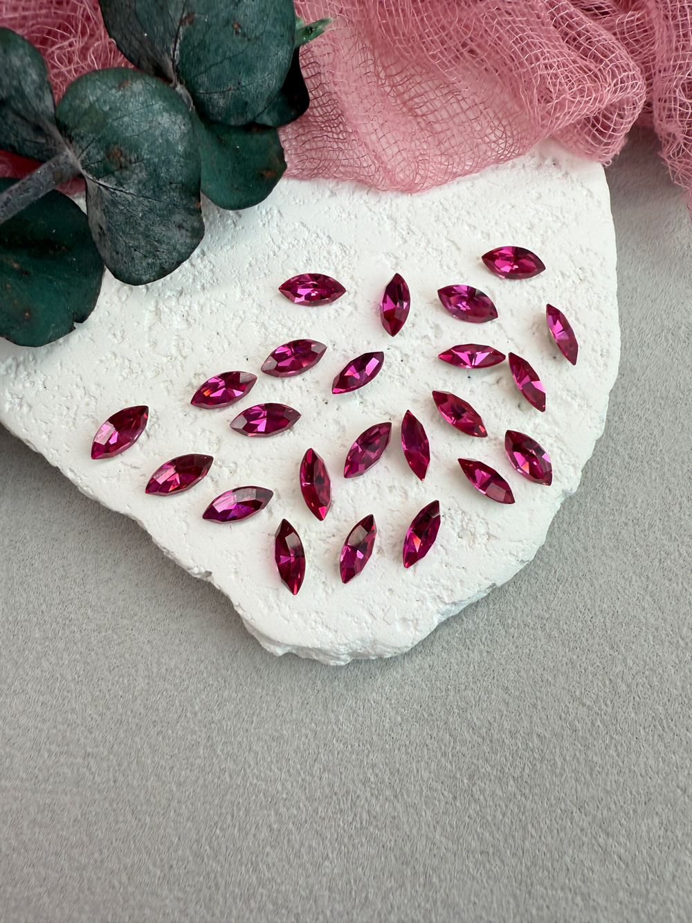 Наветт Navette 10*5 мм, Fuchsia