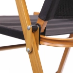 Кресло складное с подлокотниками до 100 кг DC-6006, 54*50*78 см, цвет: чёрный, каркас алюминий, ТуристМастер