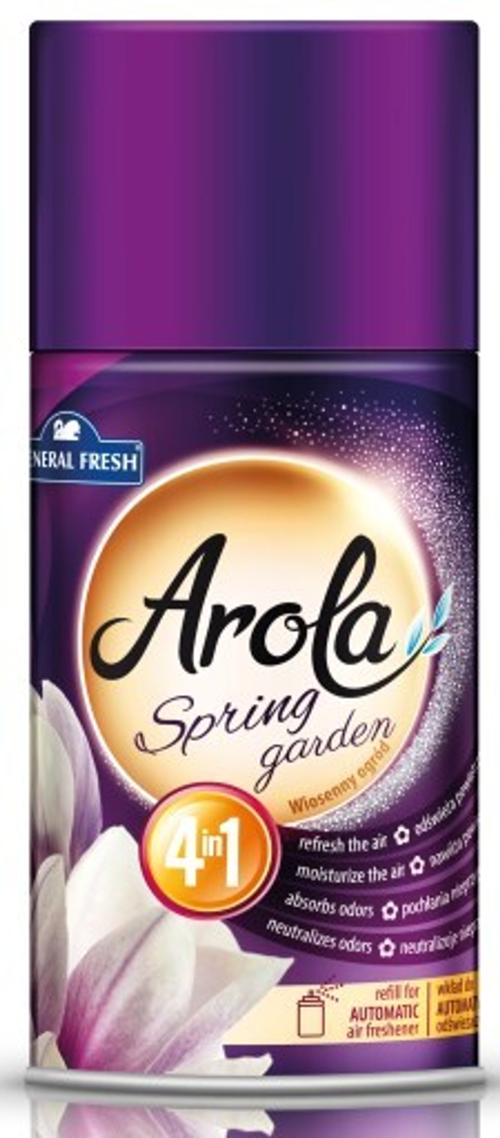 Сменный баллон к освежителю воздуха Arola "Spring Garden" (250 мл) General Fresh (Весенний сад)