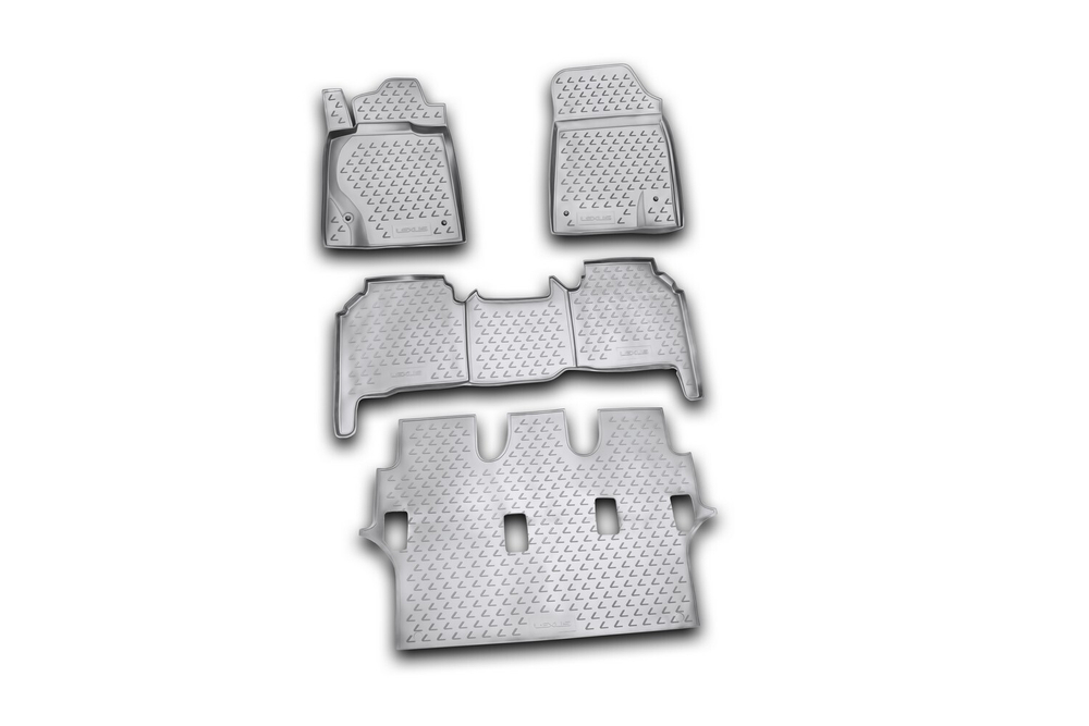 Коврики в салон для, LEXUS LX570 2007-2012, 3 шт. (серые) NLC.29.07.211K