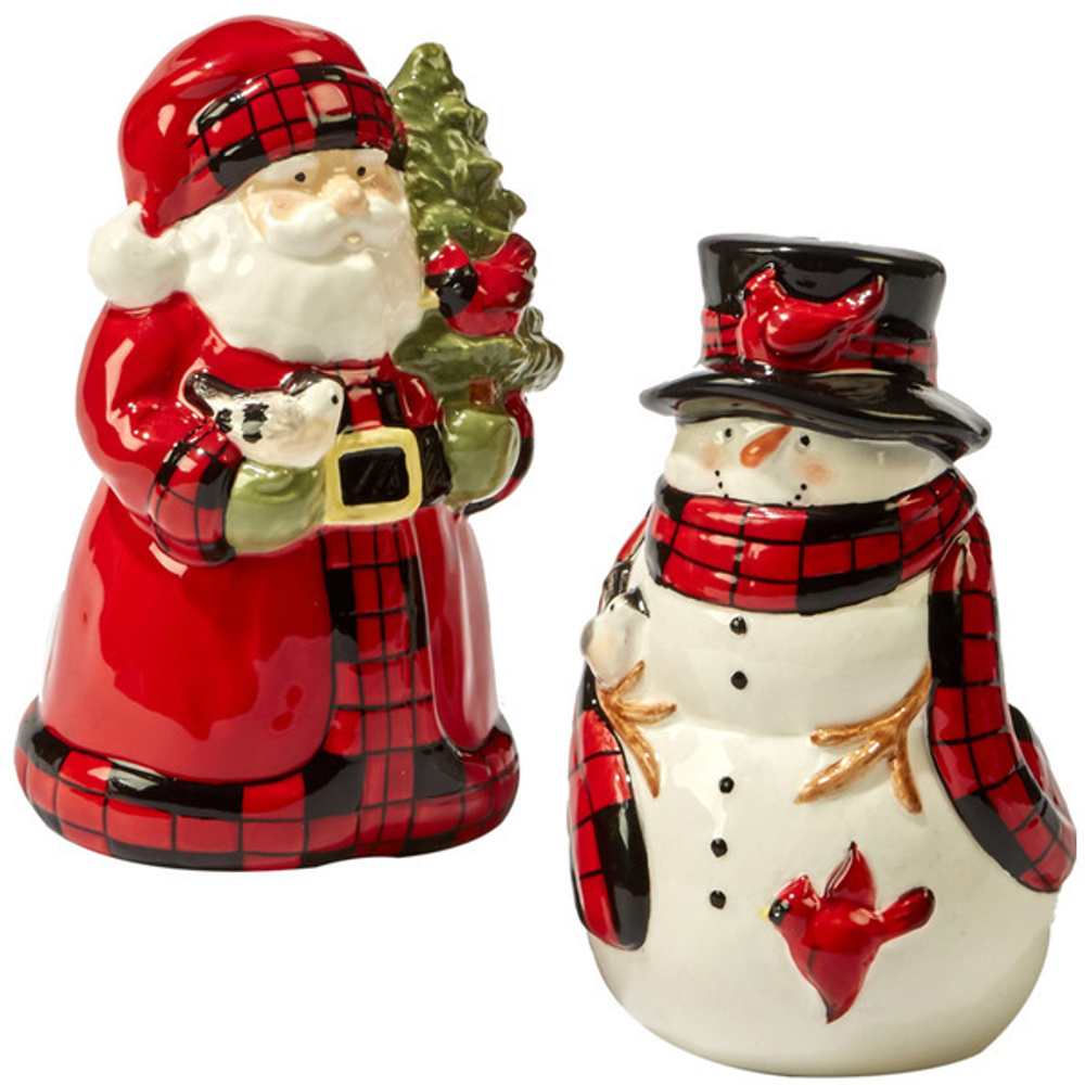 Набор соль и перец Certified Int. Зимний плед 11см