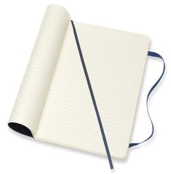 Блокнот Moleskine Classic Soft Pocket 90x140мм 192стр линейка мягкая обложка синий сапфир (QP611B20)