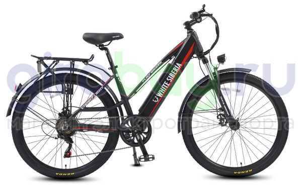 Электровелосипед WHITE SIBERIA CAMRY LIGHT 36V/11A 500W Black Sea (Черный матовый)