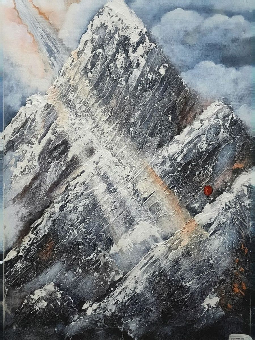 Картина "Кружево водных кругов" 50х60: Ручная уникальная эксклюзивная картина в единственном экземпляре