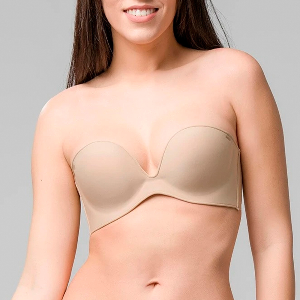 Женский бюстгальтер без бретелей телесный LUNA SPLENDIDA Miracle One 1810