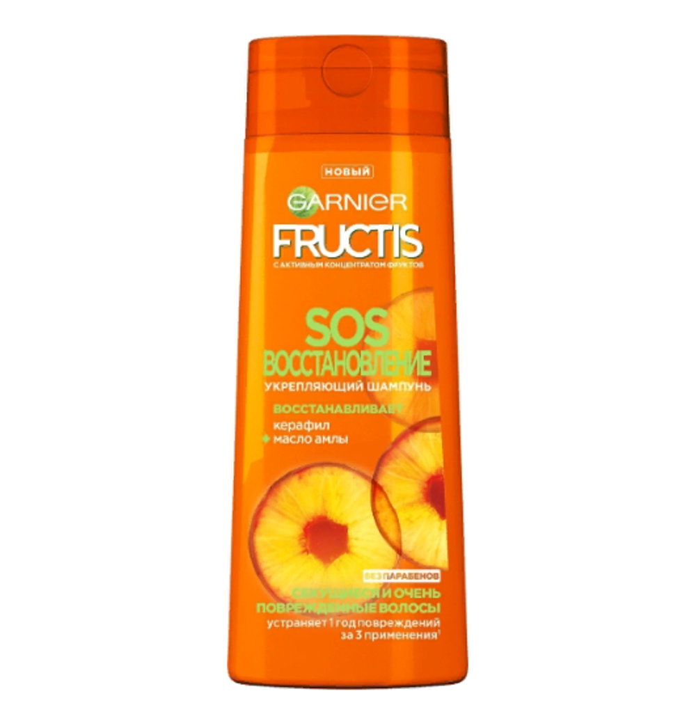 Garnier Fructis Шампунь для волос SOS Восстановление, для секущихся и поврежденных волос, 250 мл