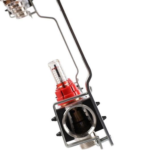 Коллектор Rommer 1"x3/4" на 5 контуров с расходомерами (нерж. сталь) RMS-1200-000005