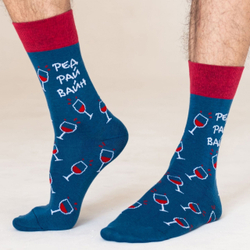 Носки St.Friday "Если есть на свете рай, то это же ред вайн"