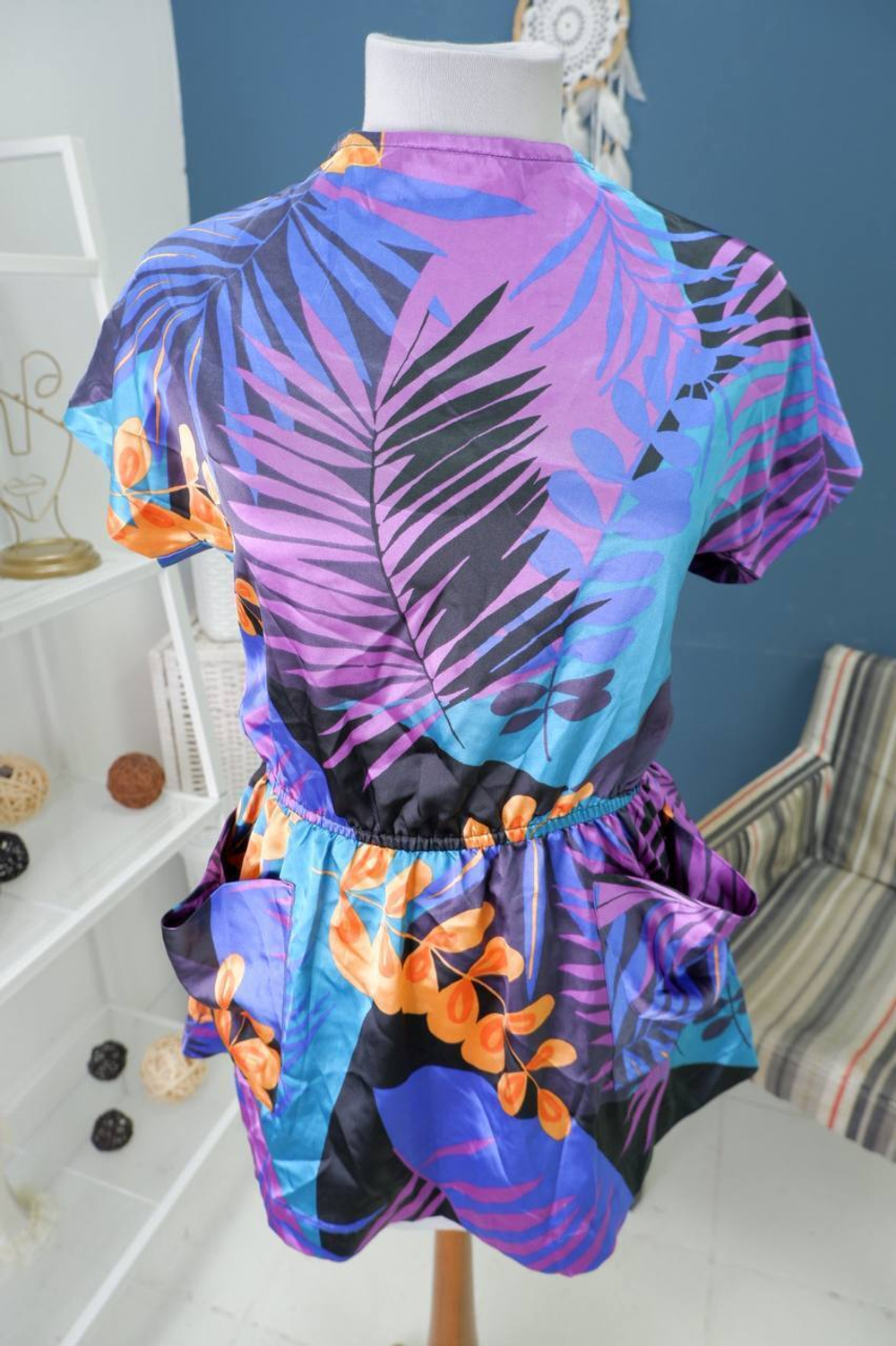 Блузка разноцветная 46 размер