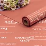 Пленка В рулоне 10 м х 58 см с печатью (Желтый, Розовый)