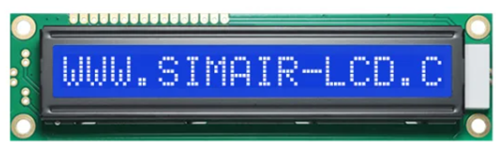 SDCB1601YYZ-R02, LCM1601B, SMH1601-B, ЖКИ 16х1 символьный с подсветкой