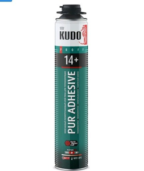 Пена-клей KUDO  д/теплоизоляц.плит  профи всесезон. PROFF 14+ APS  1000 мл / KUPP10UAPS