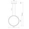 Подвесная люстра Nowodvorski Circolo Led M Black 10811