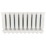 Радиатор алюминиевый STOUT Alpha 350 - 10 секции (подключение боковое, цвет белый)