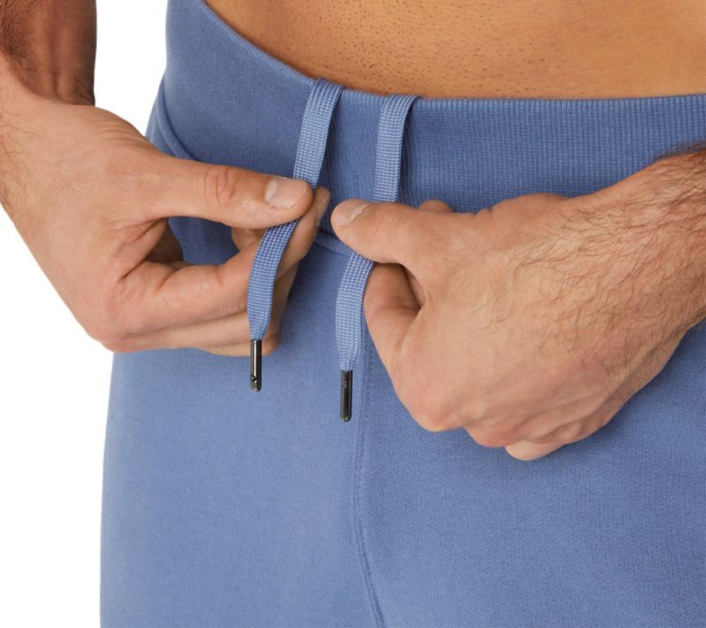 Мужские теннисные штаны Asics Logo Sweatpant - небесный