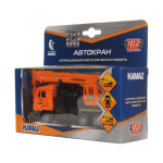 Модель ин. мет. "КамАЗ. Автокран" 12см. SB-16-23WB (Технопарк)