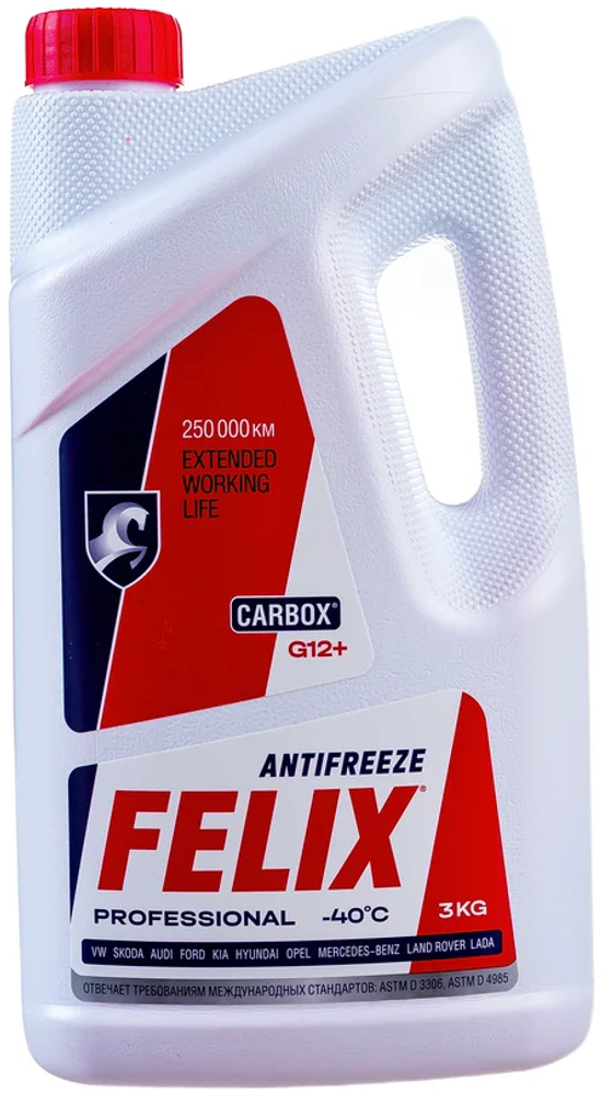 Антифриз 3л красный Felix Carbox G12+ Антифриз 3л красный Felix Carbox G12+