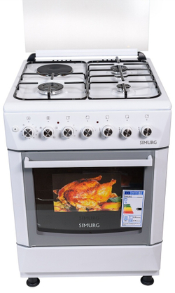 Кухон\ плита SIMURG FK 6316 GAZW - LUXE белый