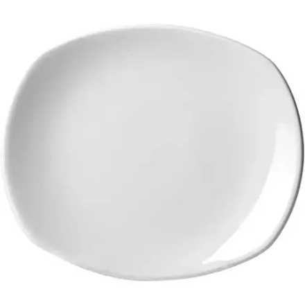 Тарелка «Тэйст» мелкая фарфор ,L=30,5,B=26см белый