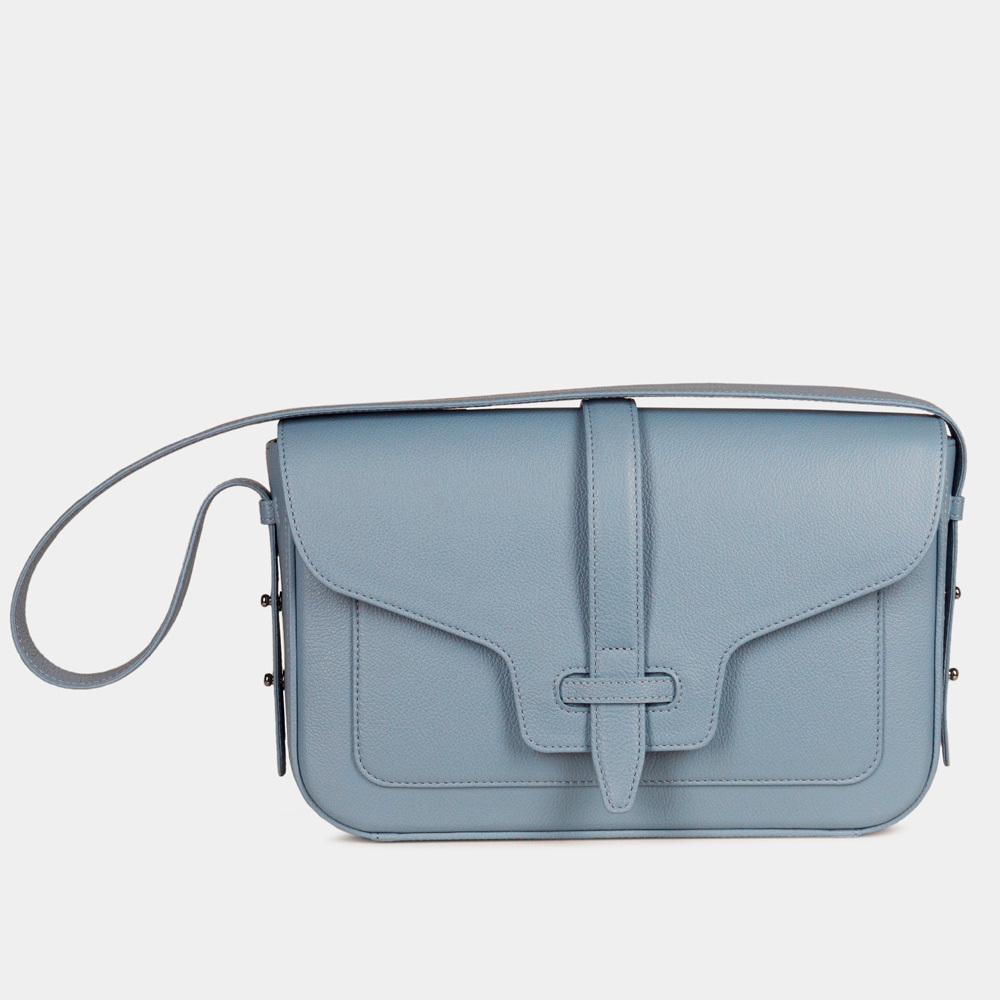 Сумка Universel из кожи теленка, голубого цвета