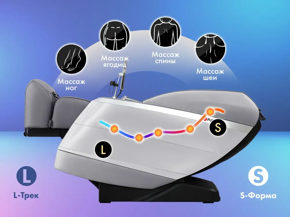 Массажное кресло FUJIMO 氣 FLEXOR F500 Grey